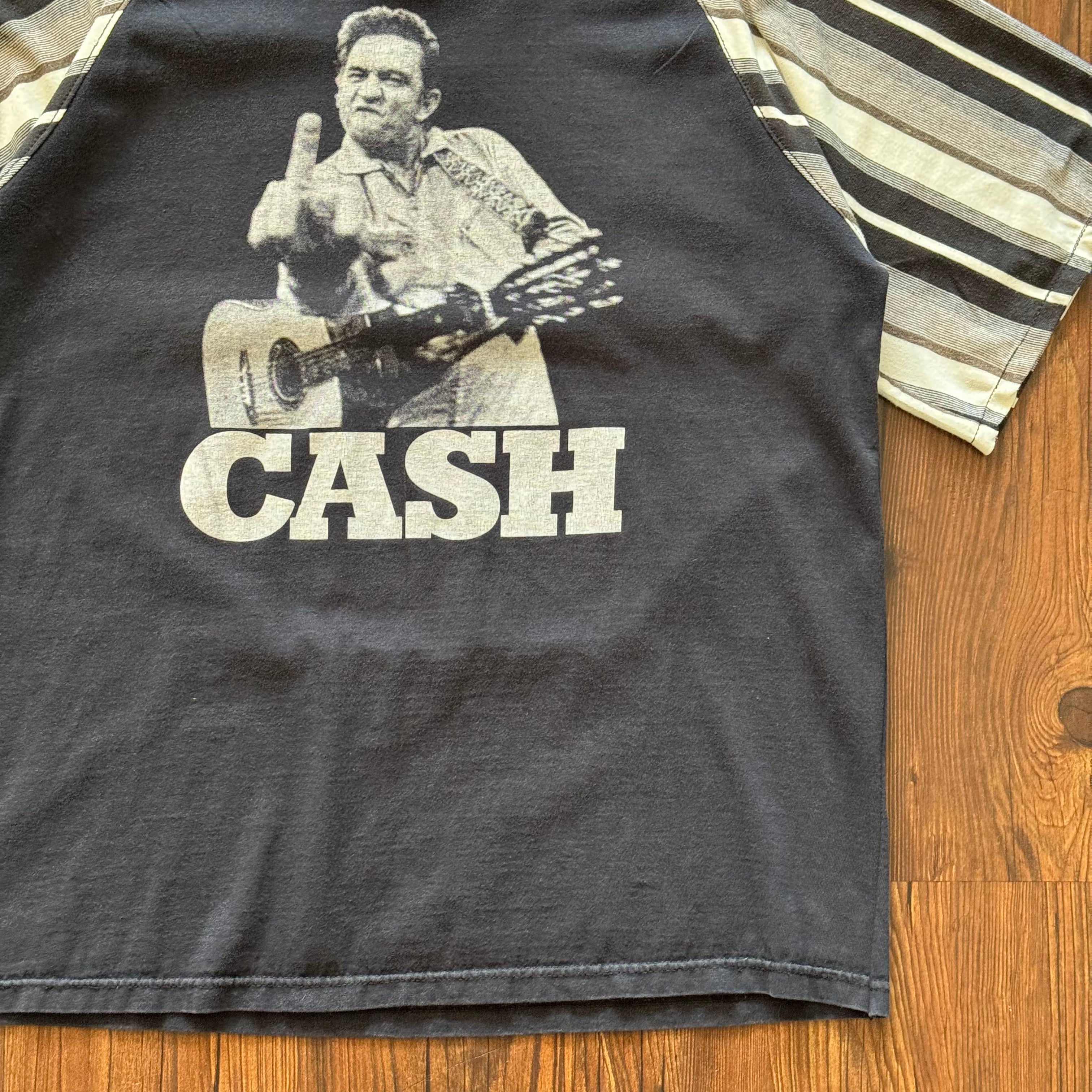 Johnny Cash Striped Shirt (Large)