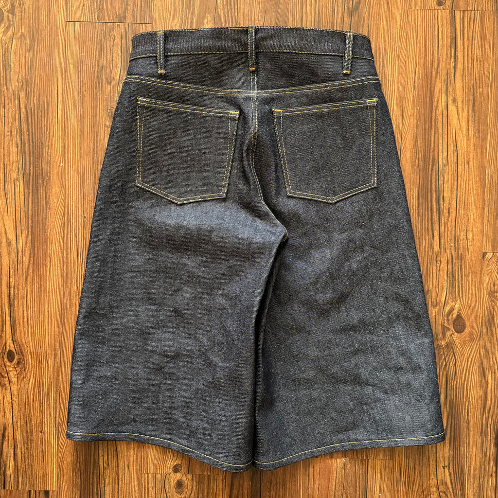 Double Sided Striped Denim Shorts (Size 33)