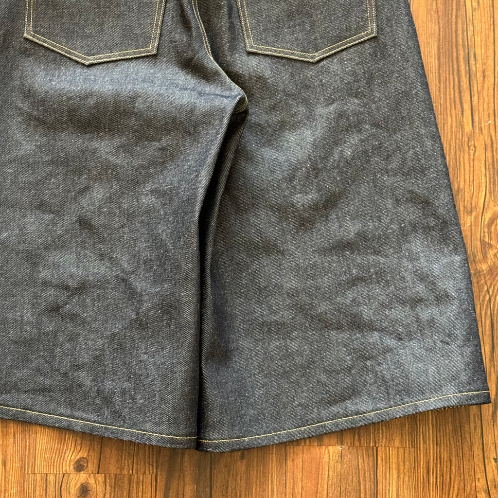Double Sided Striped Denim Shorts (Size 33)