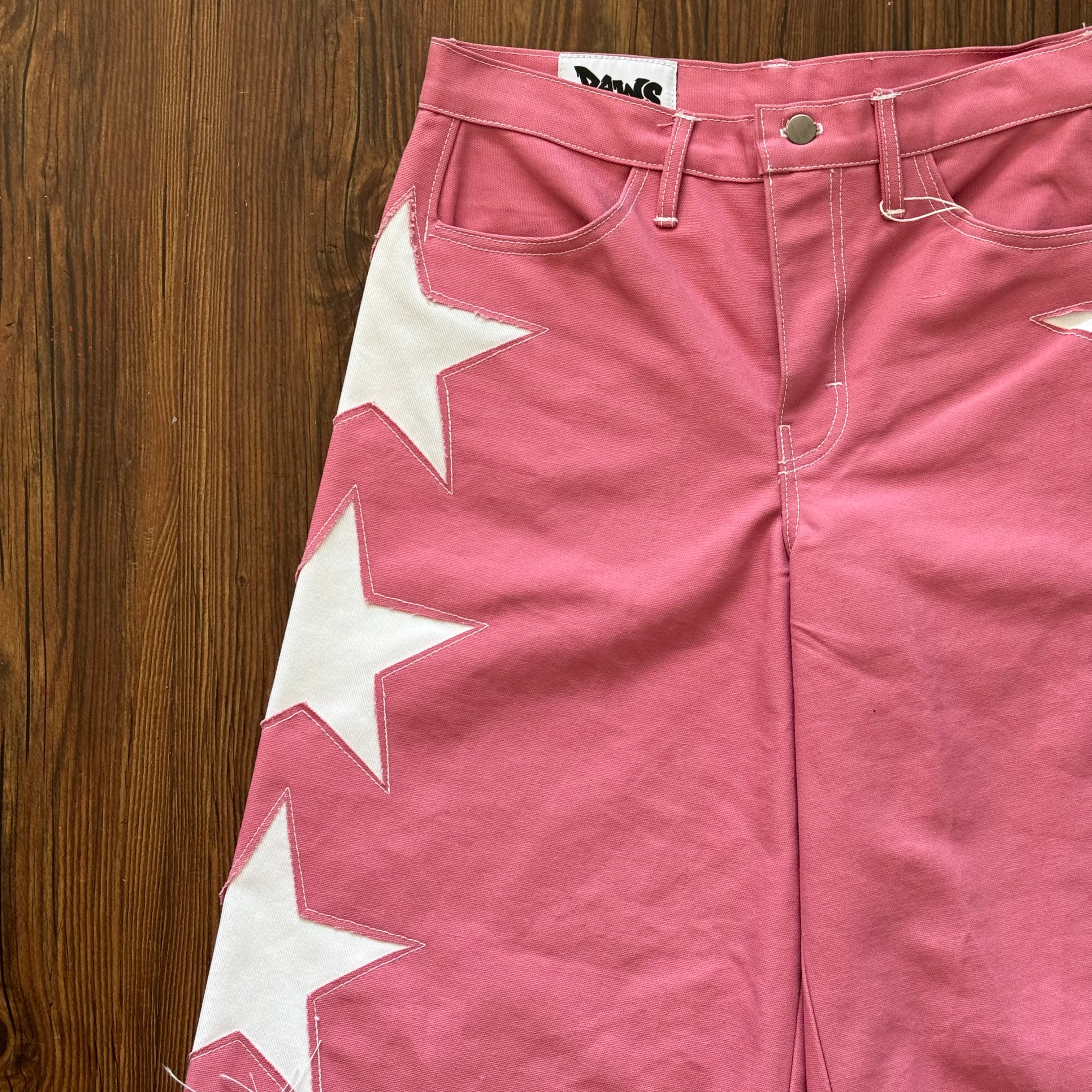"Stars On This Side" Pink Shorts (Size 32)