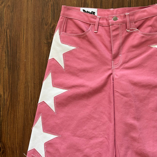 "Stars On This Side" Pink Shorts (Size 32)