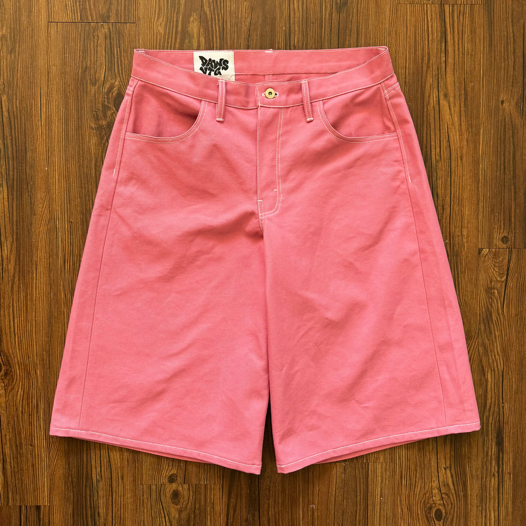 Pink Carhartt Canvas Oversized Jorts (Size 34)
