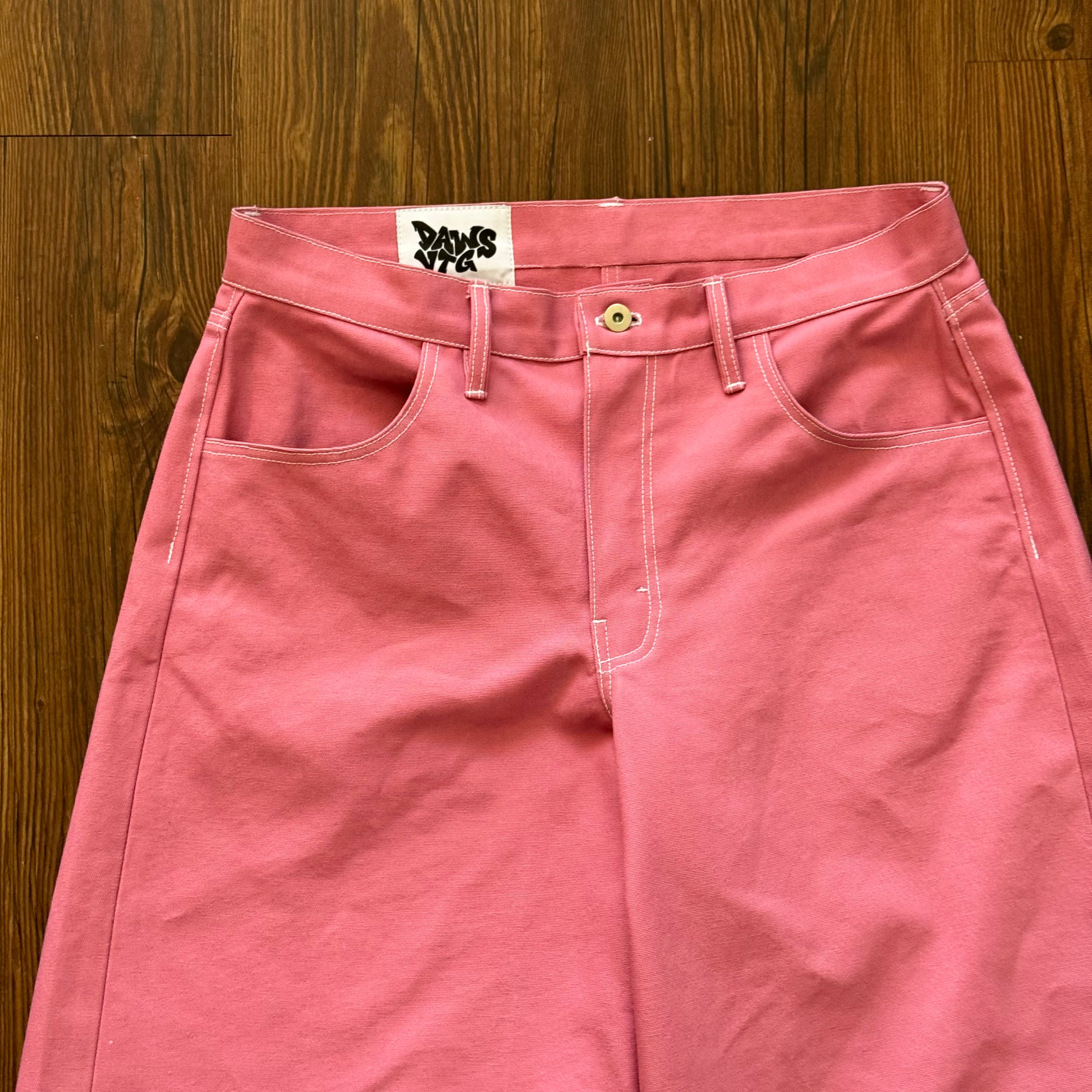 Pink Carhartt Canvas Oversized Jorts (Size 34)