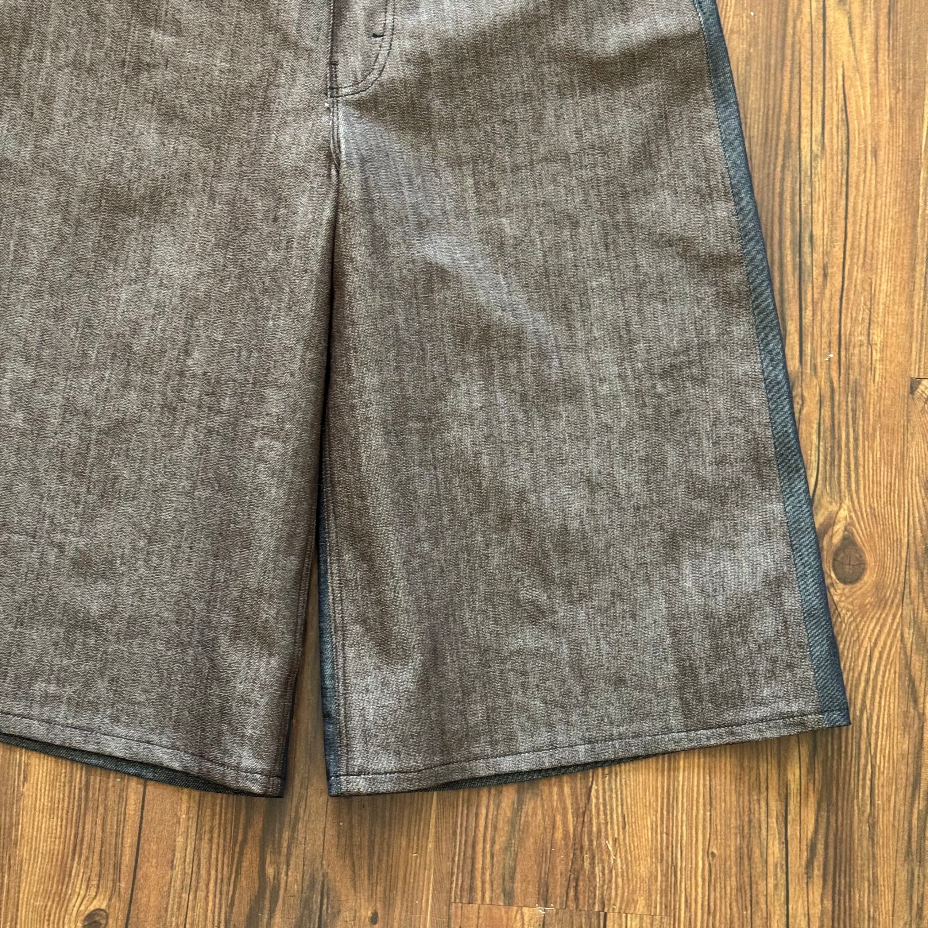 Double Sided Brown Indigo Jorts (Size 32)