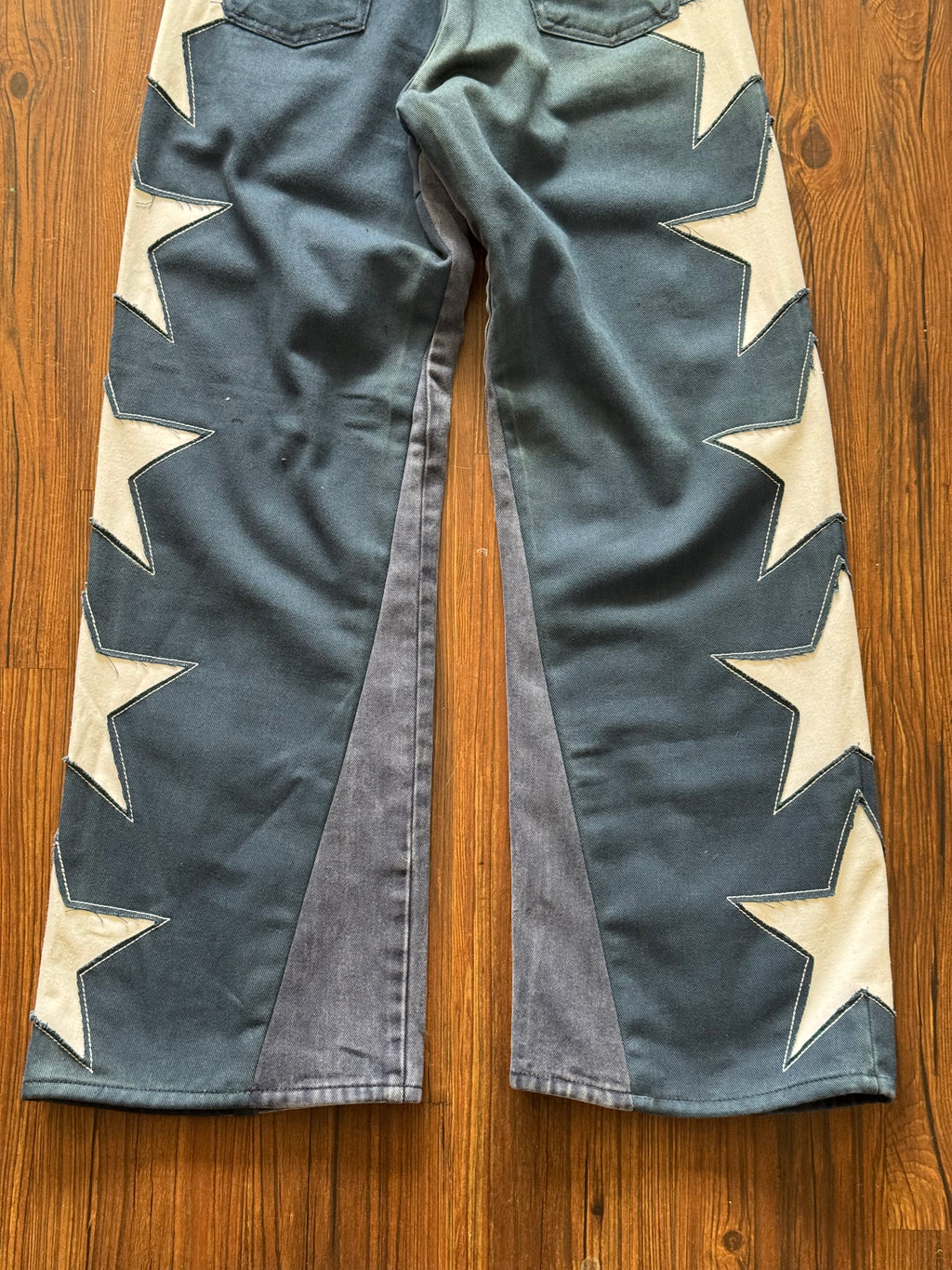 Navy Blue Star Jeans (Size 28)