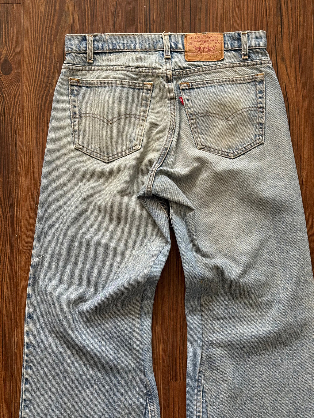 No Nukes Patchwork Jeans (Size 33)