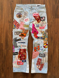 "Mr. Patches" Patchwork Jeans (Size 38)