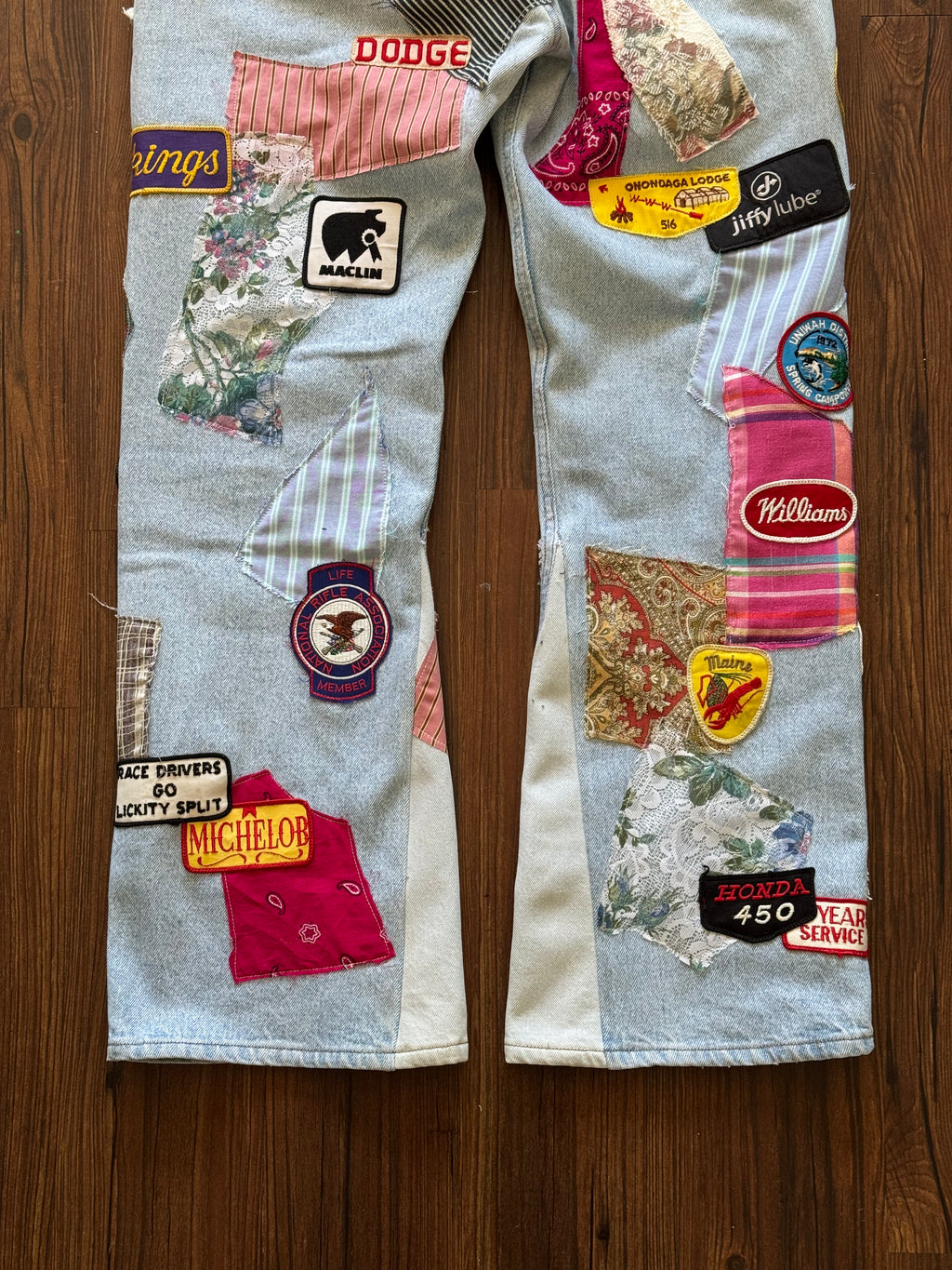 "Mr. Patches" Patchwork Jeans (Size 38)