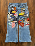 "Mr. Patches" Patchwork Jeans (Size 36)