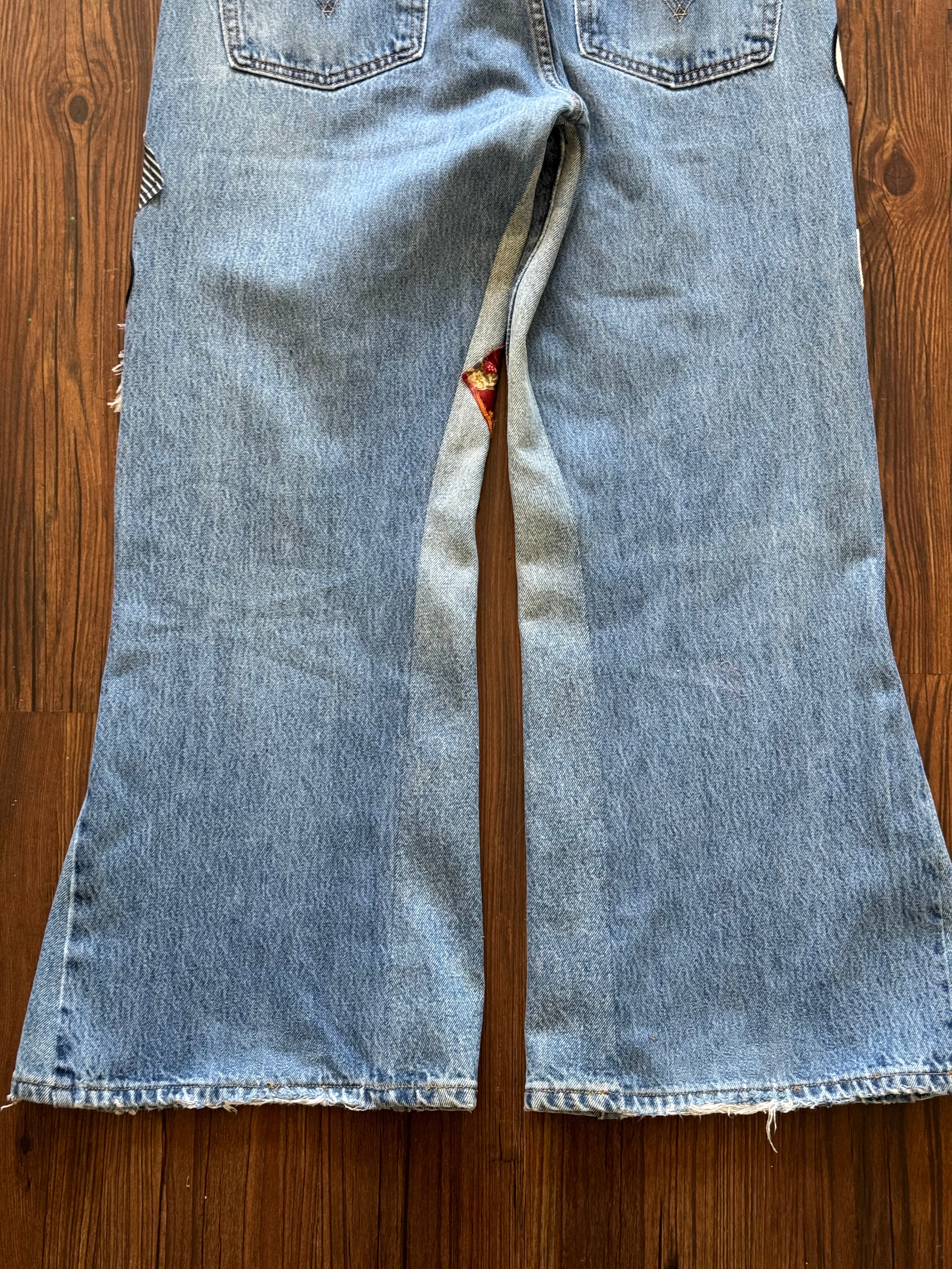 "Mr. Patches" Patchwork Jeans (Size 36)