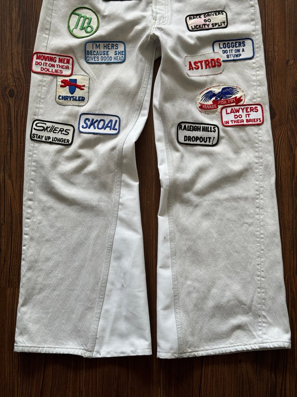 White Patches Jeans (Size 36)